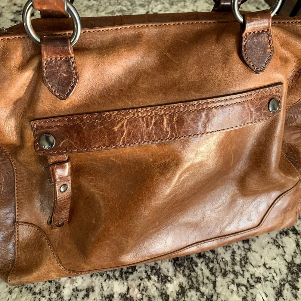 Frye Leather Handbag/Tote. - Picture 1 of 9